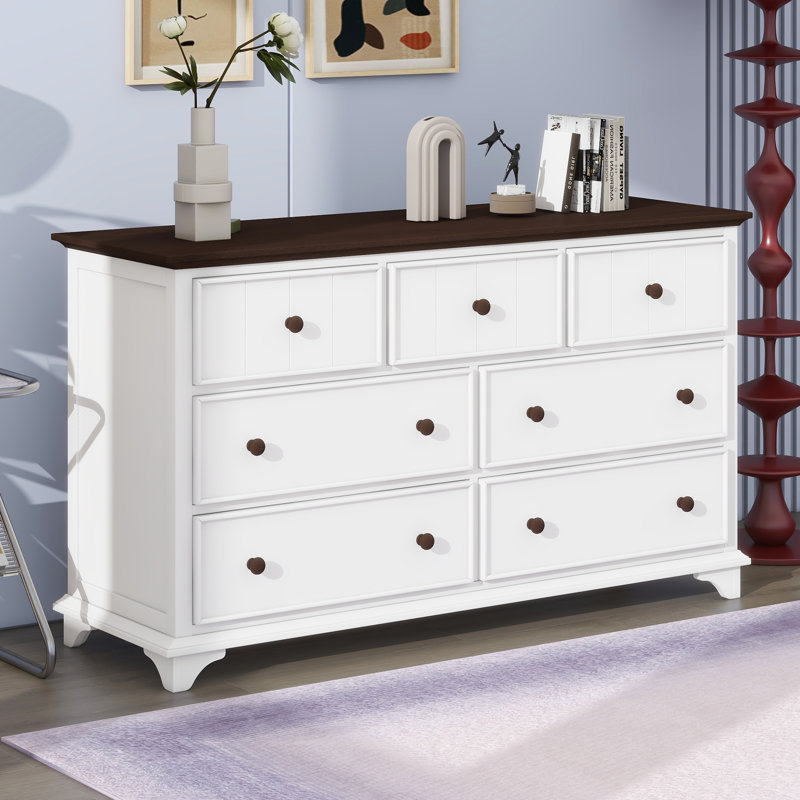 Commode 7 tiroirs avec grande commode Farmhouse