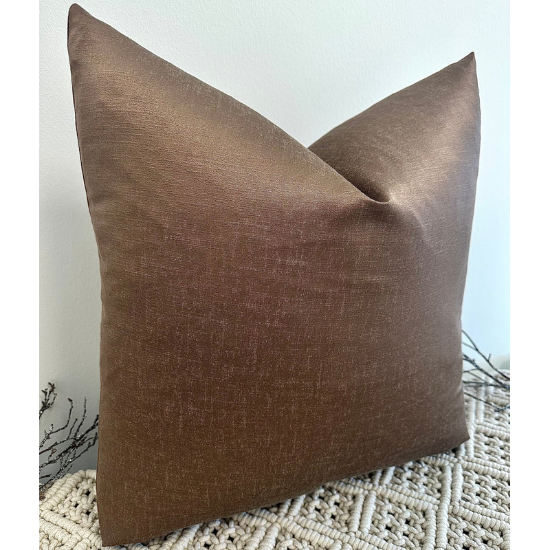 Abstract Taupe Square Throw Pillow Cover