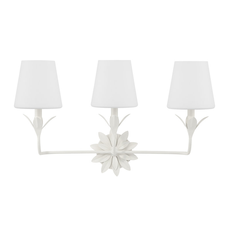 Ensemble de meuble-lavabo 3 lumières Broche, Blanc mat