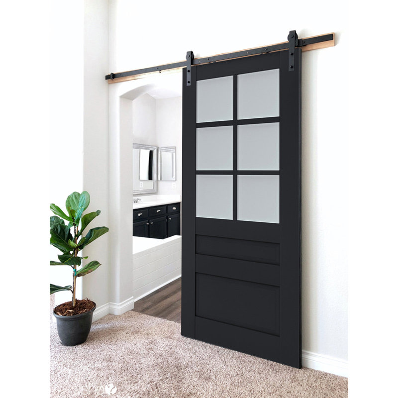 Porte de grange Veregio, Anthracite, 32 po x 80 po