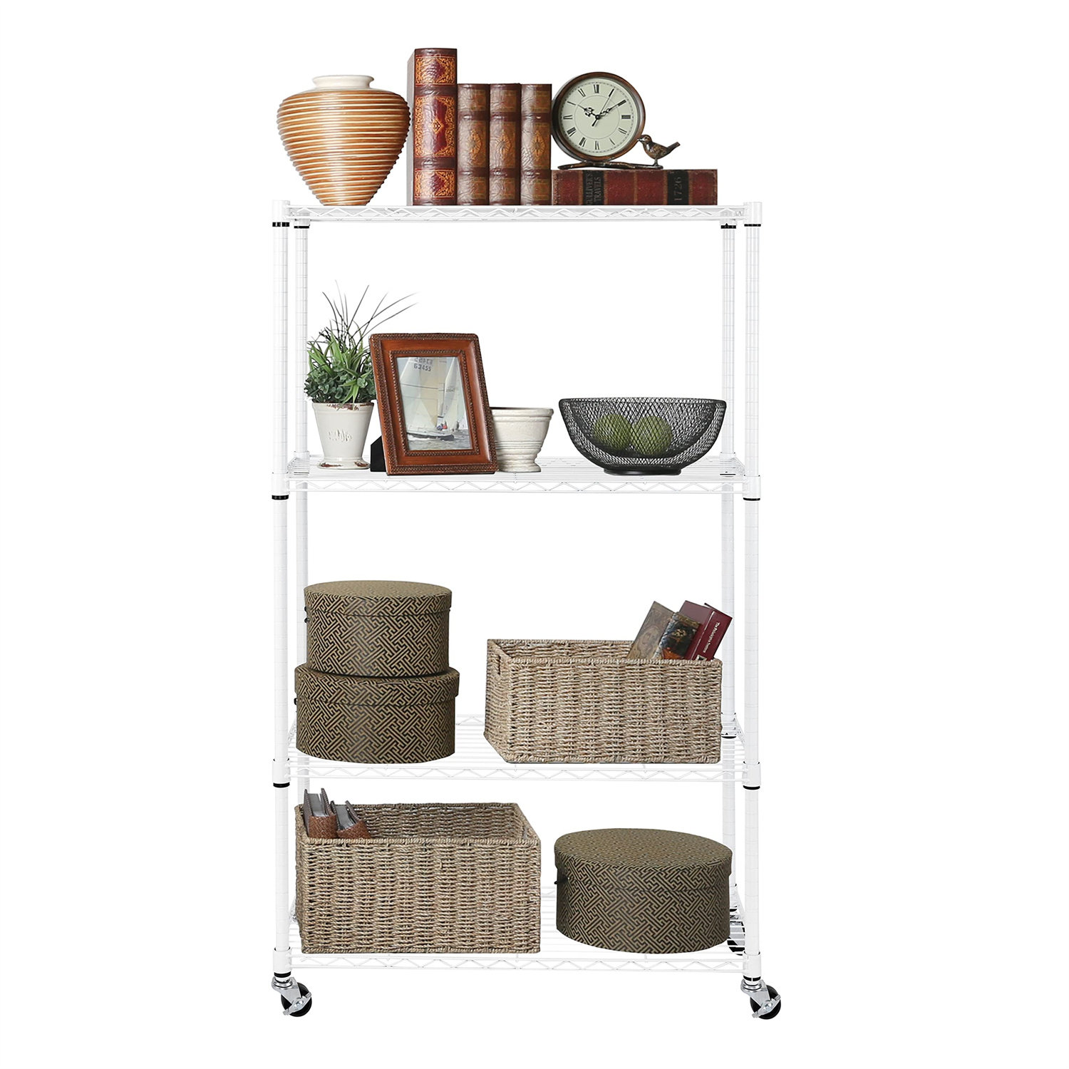 Rebrilliant Neimantas 35.98'' W Metal Wall Mounted Shelving Unit with