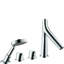 Axor Starck Organic Double Handle Deck Mounted Roman Tub Faucet with Handshower