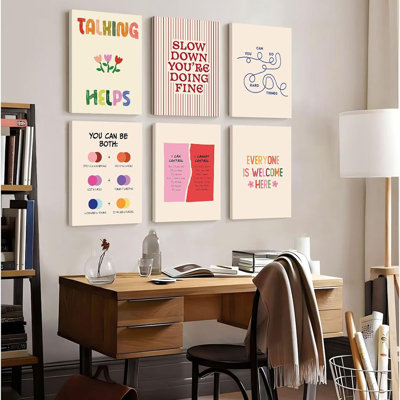 6 Piece Wrapped Canvas Print