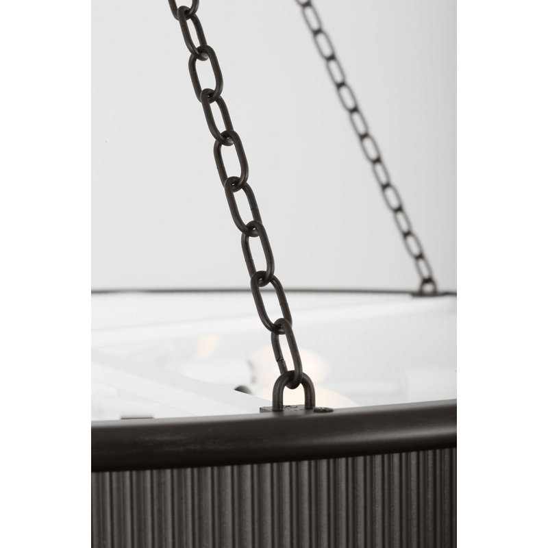 Rigsby Chandelier, 4.5" H x 36" W x 36" D, Aged Iron, 10