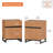 Aadam 2 Piece Modern End Table With 1 Drawer & 1 Storage Cabinet-1994967164