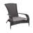 Coussin d'extérieur gris de style Adirondack pour chaise Paton Sense