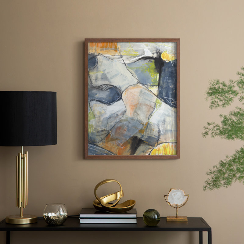«Lost in Reality I», reproduction encadrée - bois massif, H 21 po x l 17 po, Noyer
