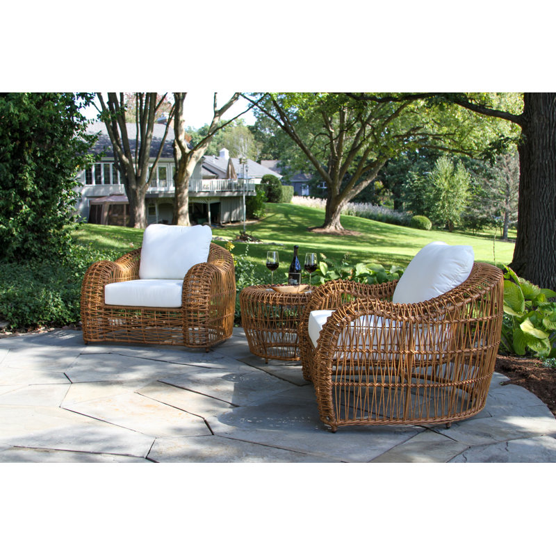 Alyshia 3 Piece Seating Group with Sunbrella Cushions