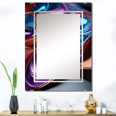 Vadlamudi - Miroir mural fractal abstrait MIR137518