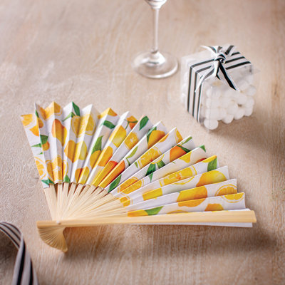Cadeaux de fête imprimés citron