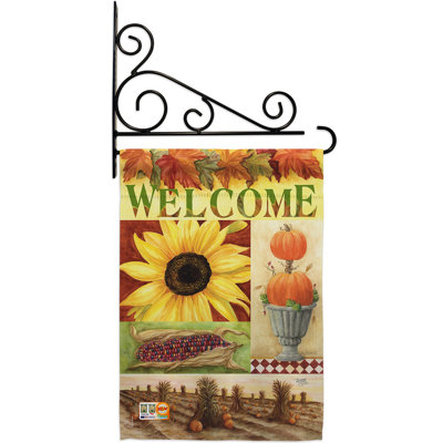 Double Sided 18.5'' H x 13'' W Polyester Flag Set