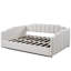 Lit de jour rembourré beige avec rangement inférieur-1450198449