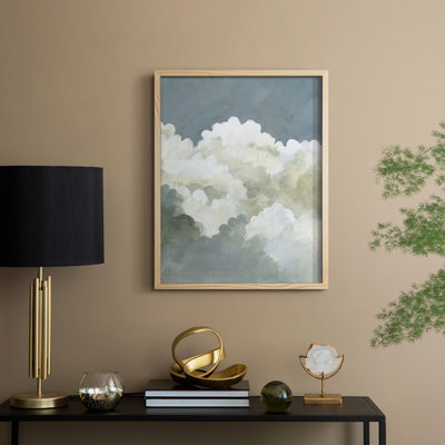 Big Clouds II Framed Print - Solid Wood