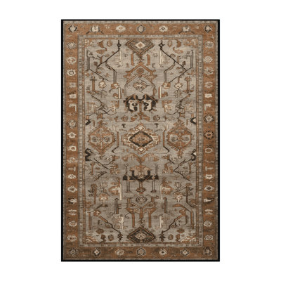 Machine Washable Turkish Brown Area Rug