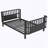 Twin Size Metal Platform Bed-960299781-960299783