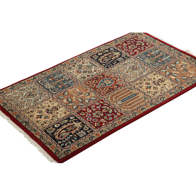 Rug & Kilim’S Contemporary Chain Stitch Rug With Polychromatic Garden Designs