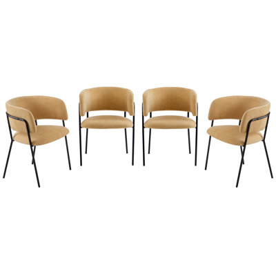 Dones Fabric Upholstered Dining Chairs by George Oliver