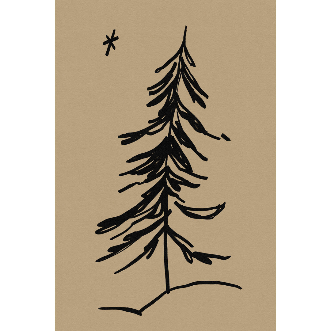 Leinwandbild Winter Fir Sketch II