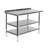 Stainless Steel Prep Table with 1.5 in. Backsplash and 2 Undershelves-90296791