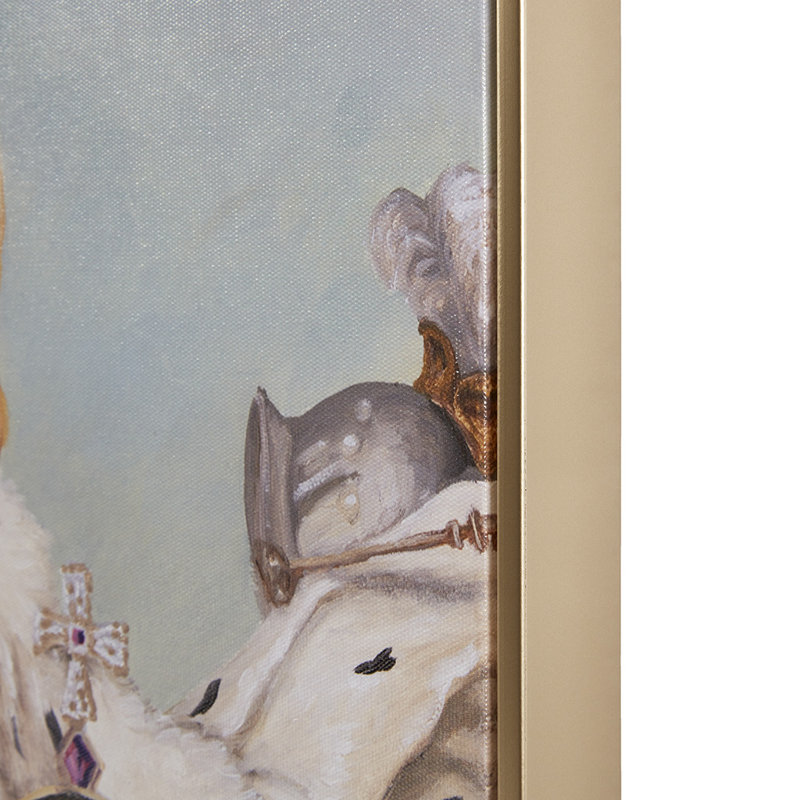 Renaissance Royal Dog Art - Cavalier Spaniel, Crown Jewels, Regal Robe