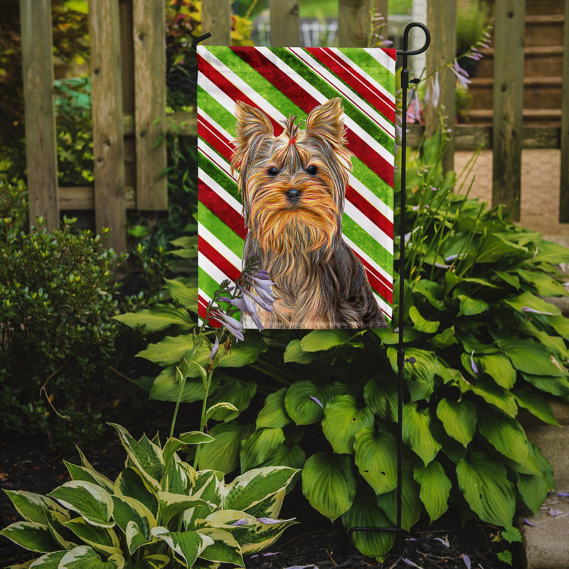 Drapeau de jardin berger allemand Avarielle, Yorkie