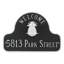 Lexington 2-Line Wall Address Plaque-1233926437