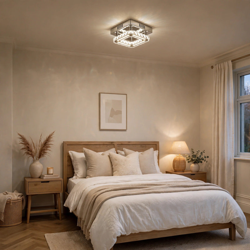 Altman Glass and Crystal LED Flush Mount