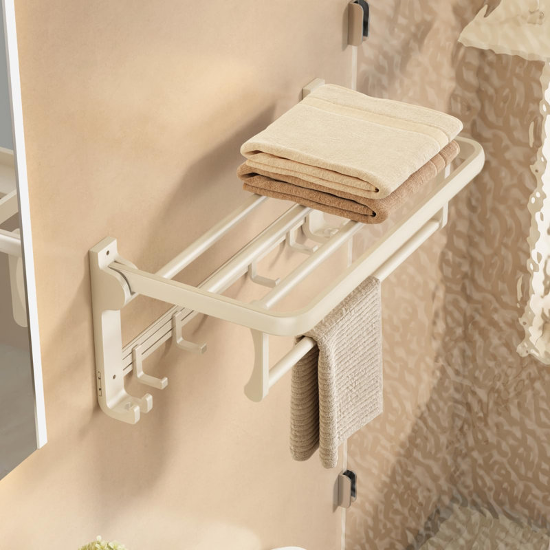 1 Towel Rack, Cream White