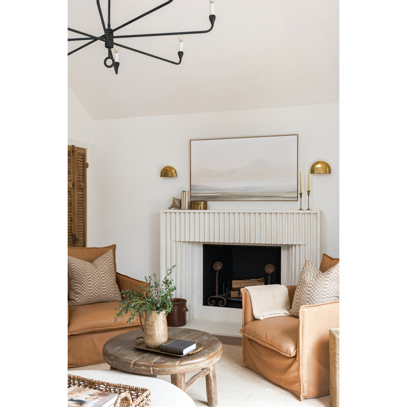 8 - Light Chandelier, Vintage Gold Leaf