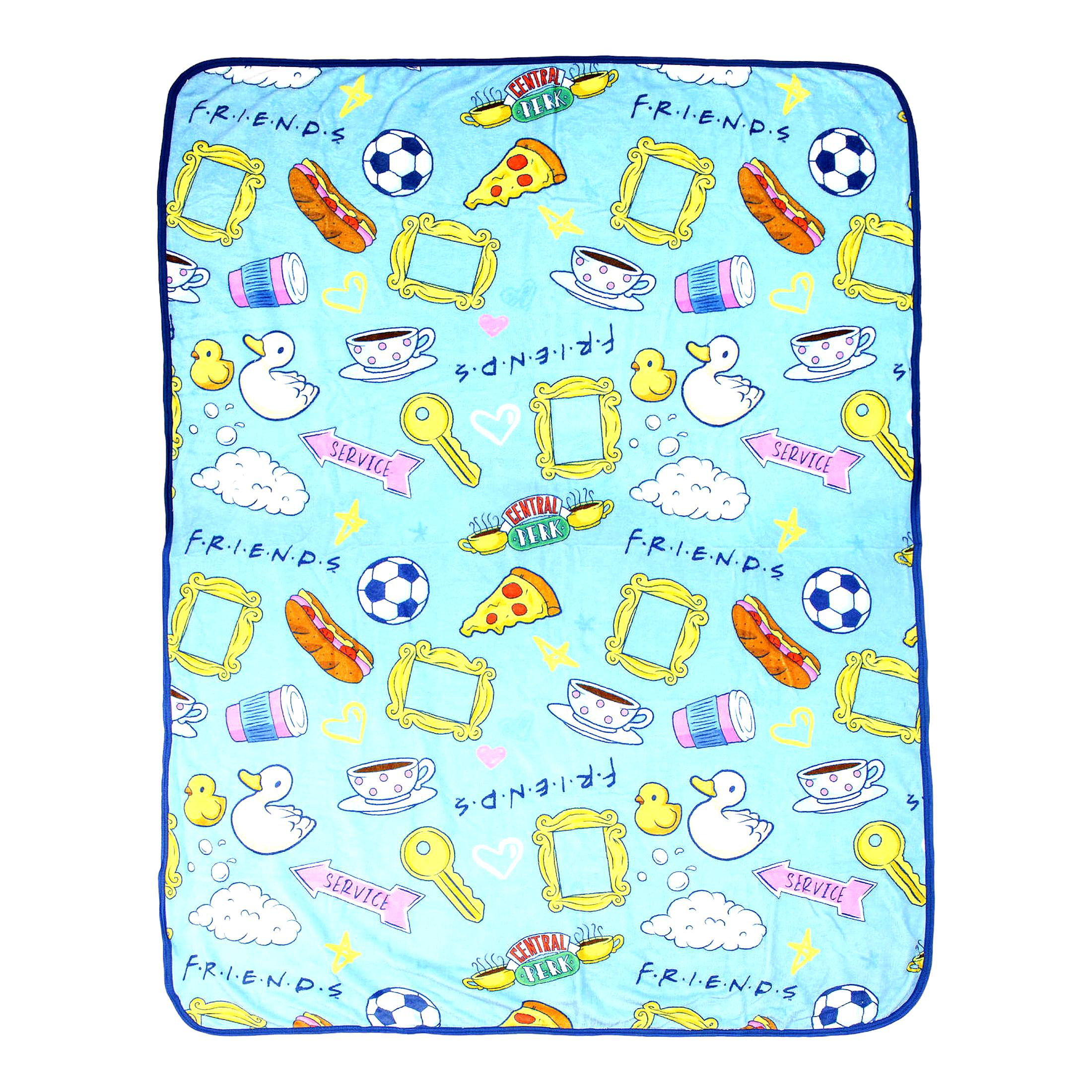 BRBCA Friends TV Show Icons Plush Throw Blanket - Cozy 46' x 60 ...