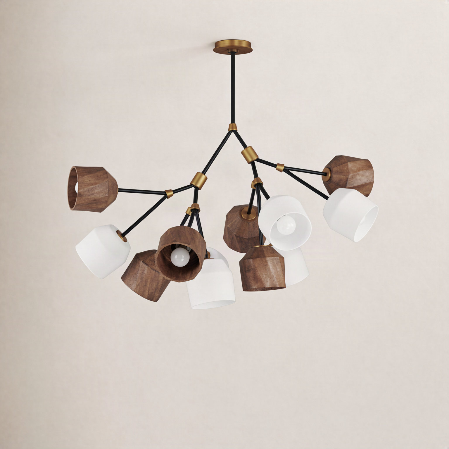 Mirielle Pendant Light, 25.5" H x 40.75" W x 40.75" D, 12
