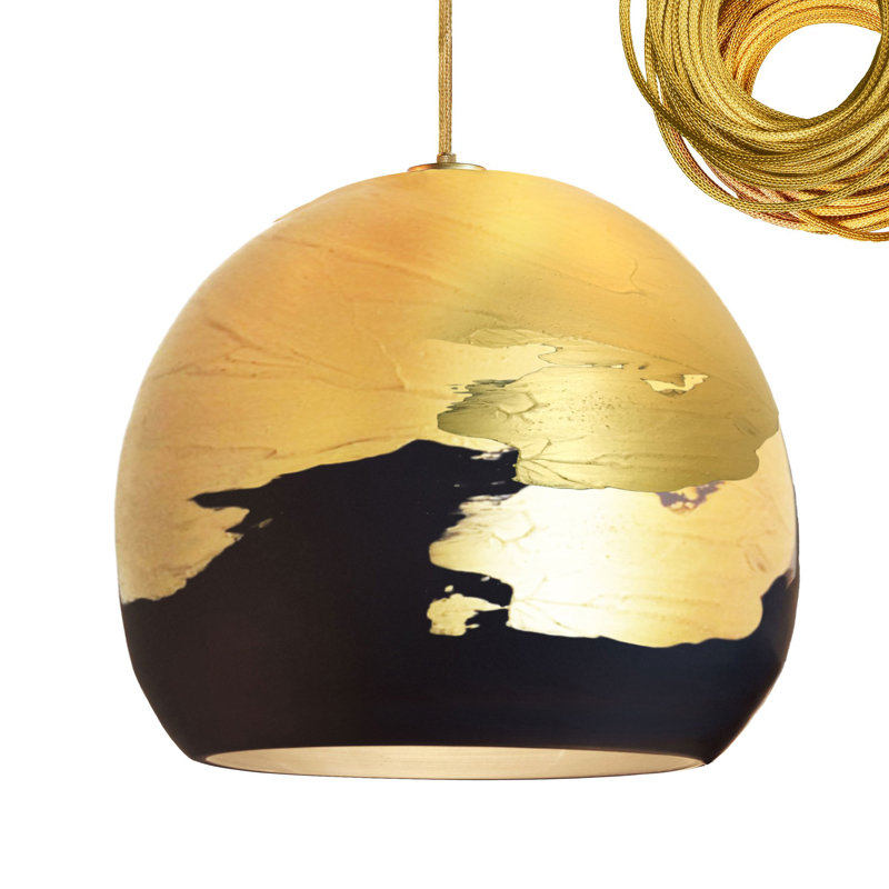 Ombre 1 - Light Pendant, Brass, Matte Black/Brass, Yes