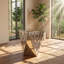 Table d'appoint carrée Kai Lee en verre miroir biseauté incrusté de cristaux, 35 cm L x 35 cm P x 55 cm H