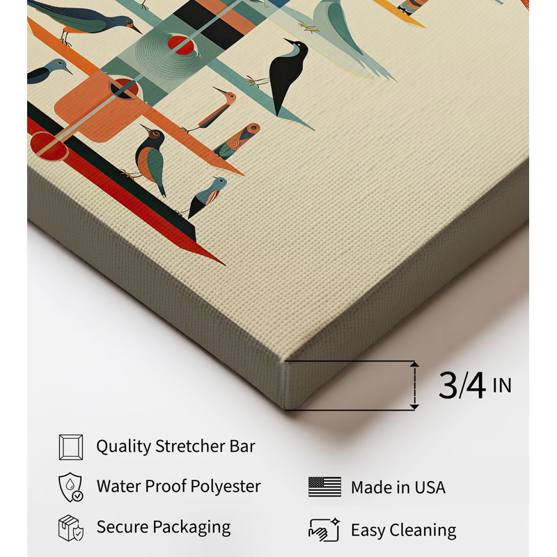 Tour des oiseaux, Unframed, Canvas, 08"H x 10"W