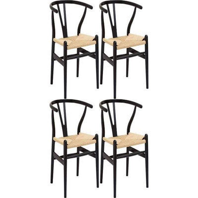 Chaise avec accoudoirs en bois massif