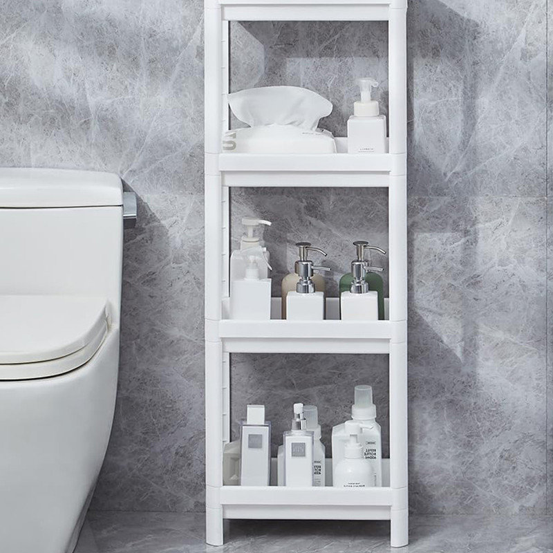Rebrilliant 4 Tier Bathroom Shelf,Bathroom Rack,Shelves Organizer,for Bathroom Laundry | Wayfair