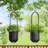 Brigett 2-Piece Oval Metal Hanging Planter Set