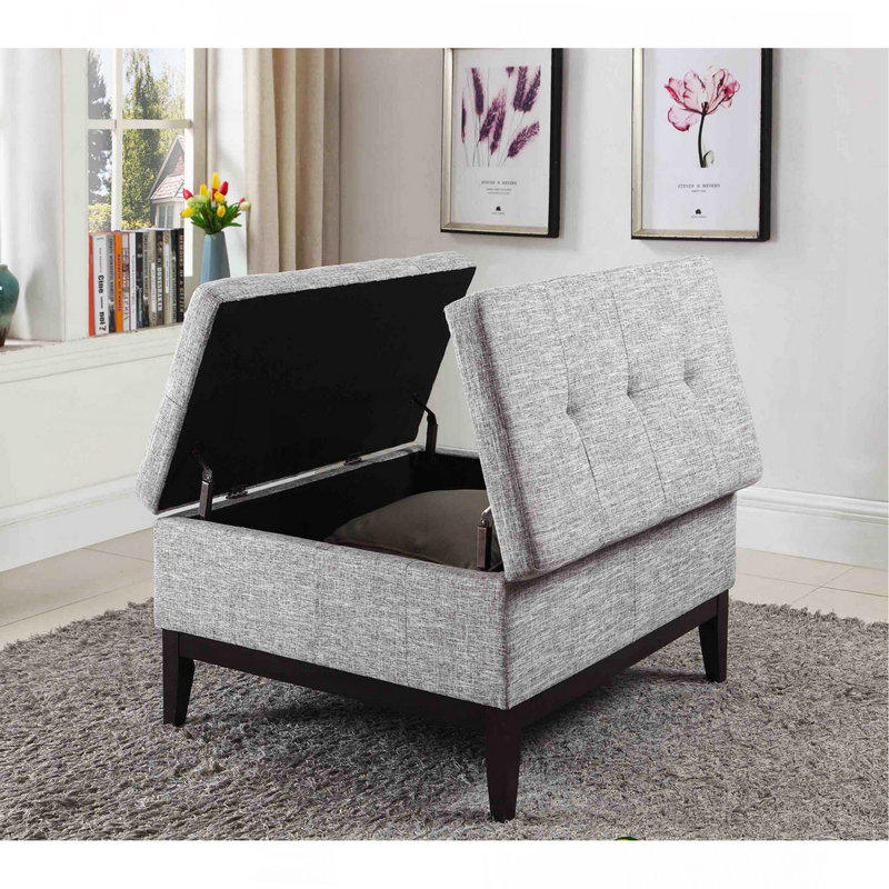 Grande table basse 18 po avec rangement 18 po, Beige