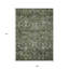 Tapis intérieur / extérieur oriental lavable vert et olive 9 pi x 12 pi HomeRoots