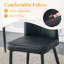 Ensemble de table de salle à manger pour 2 personnes avec table ronde de 31,5 po et 2 chaises rembourrées-115678530-115832650