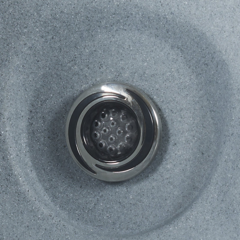 Gray Granite 6-Person Square 30-Jet Hot Tub Spa