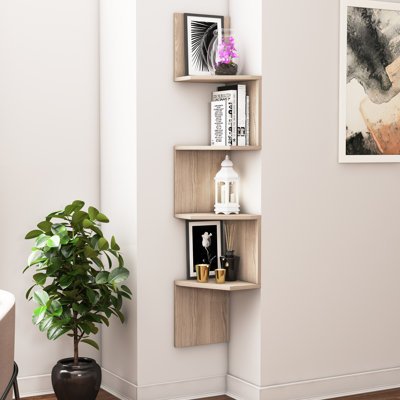 Aaronn 4 Tier Floating Shelf