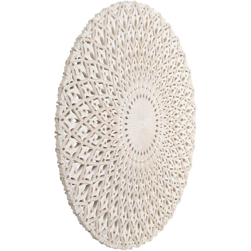Raelyn Wall Carving, White