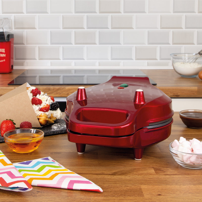 Global Gizmos 20cm Round Waffle Maker