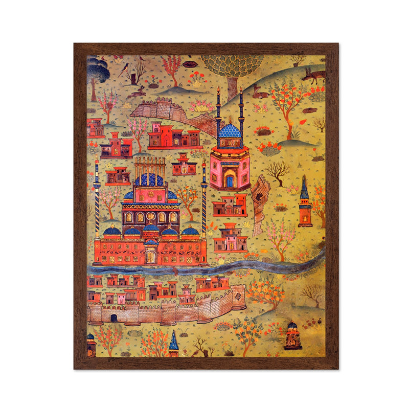 Repose-pieds Empire, Affiche, H 18 po x l 24 po, Encadrement brun