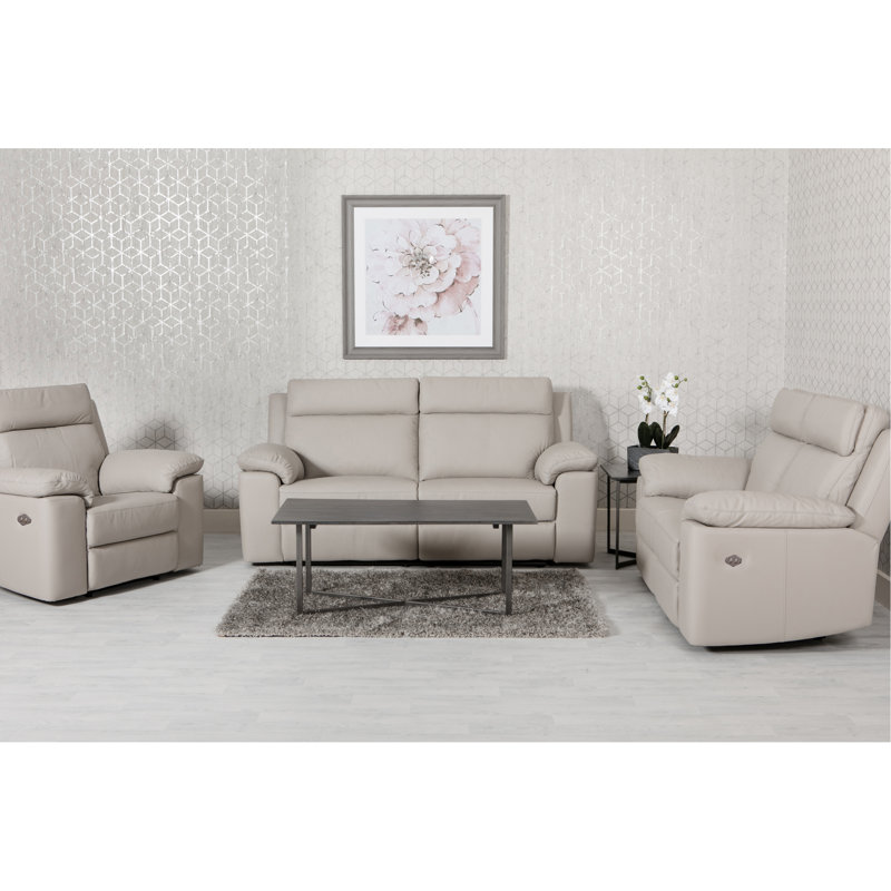 Czinege 2 Seater Reclining Sofa, Light Grey