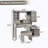 Farmhouse Vanity Desk With Sliding Mirror, LED Lights, And Charging Station, Dressing Table With 4 Drawers And 2 Cabinets, Gray-720978392