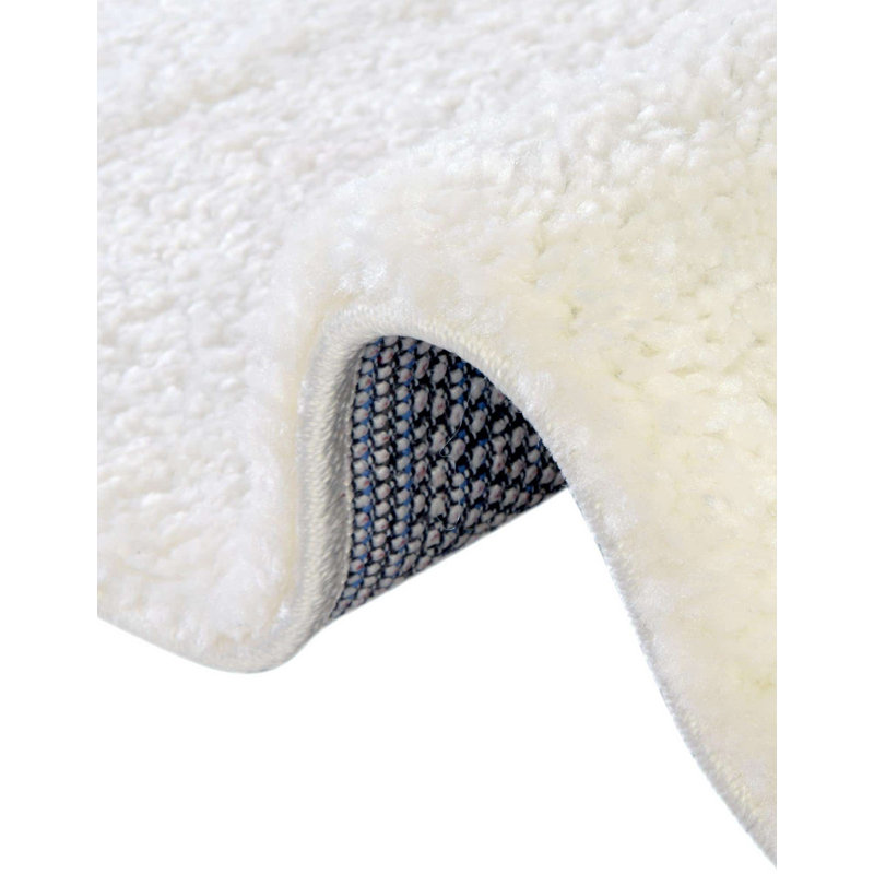 Tapis blanc éclatant Sarenna, Rectangle 5 pi 3 po x 7 pi 7 po