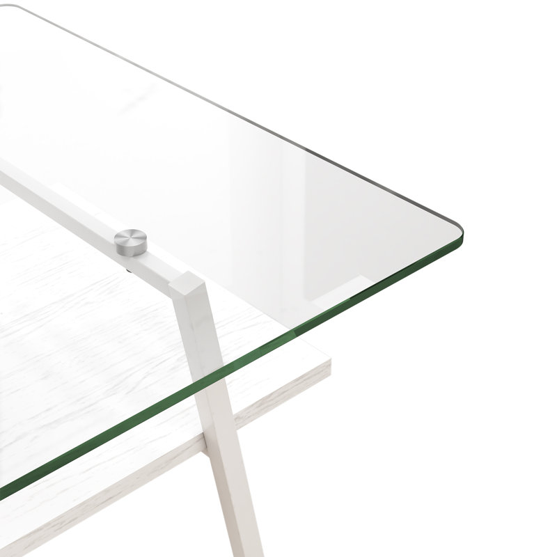 Ryo Glass Top End Table
