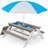 Versatile Wooden Kids Outdoor Activity Table with Umbrella and Multiple Functions